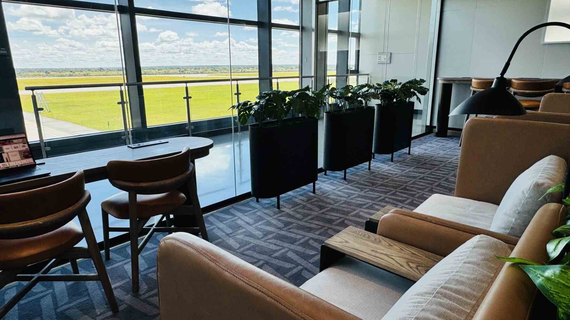 Paragon Premium Lounge business lounge at Simon Mwansa Kapwepwe International Airport (NLA)