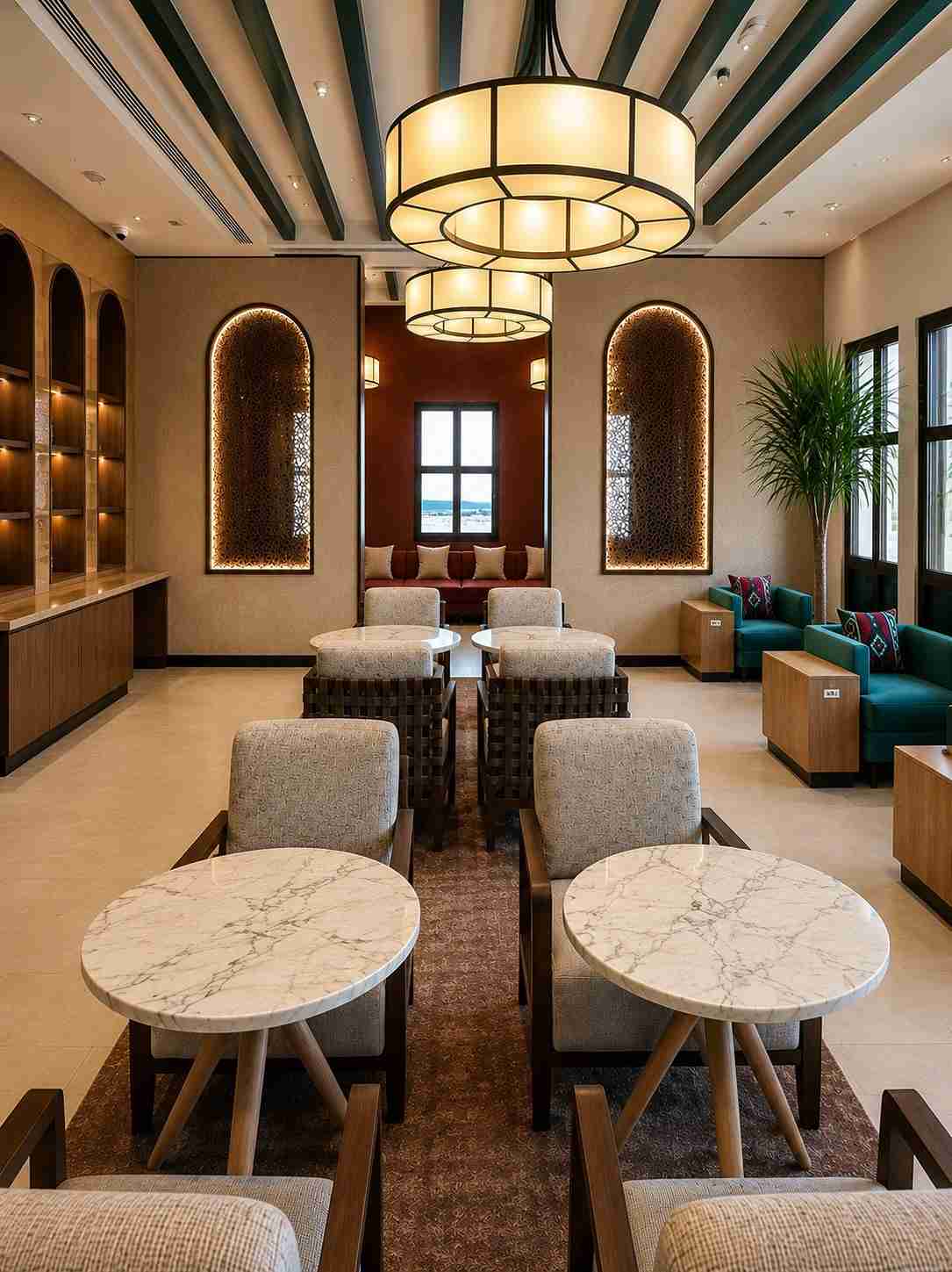 Plaza Premium Lounge business lounge at Wedjh Airport (EJH)