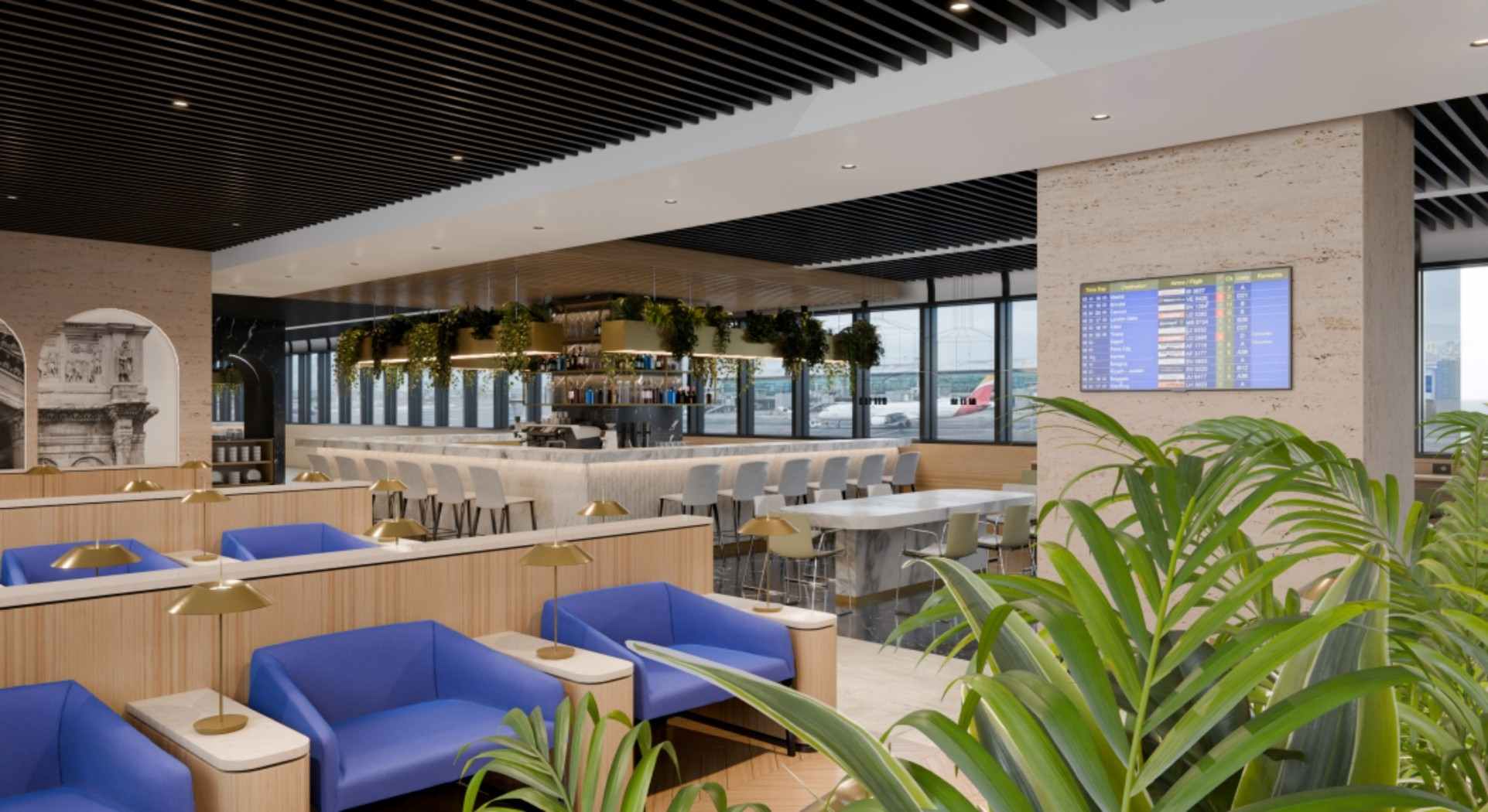 Prima Vista Lounge business lounge at Leonardo da Vinci-Fiumicino Airport (FCO)
