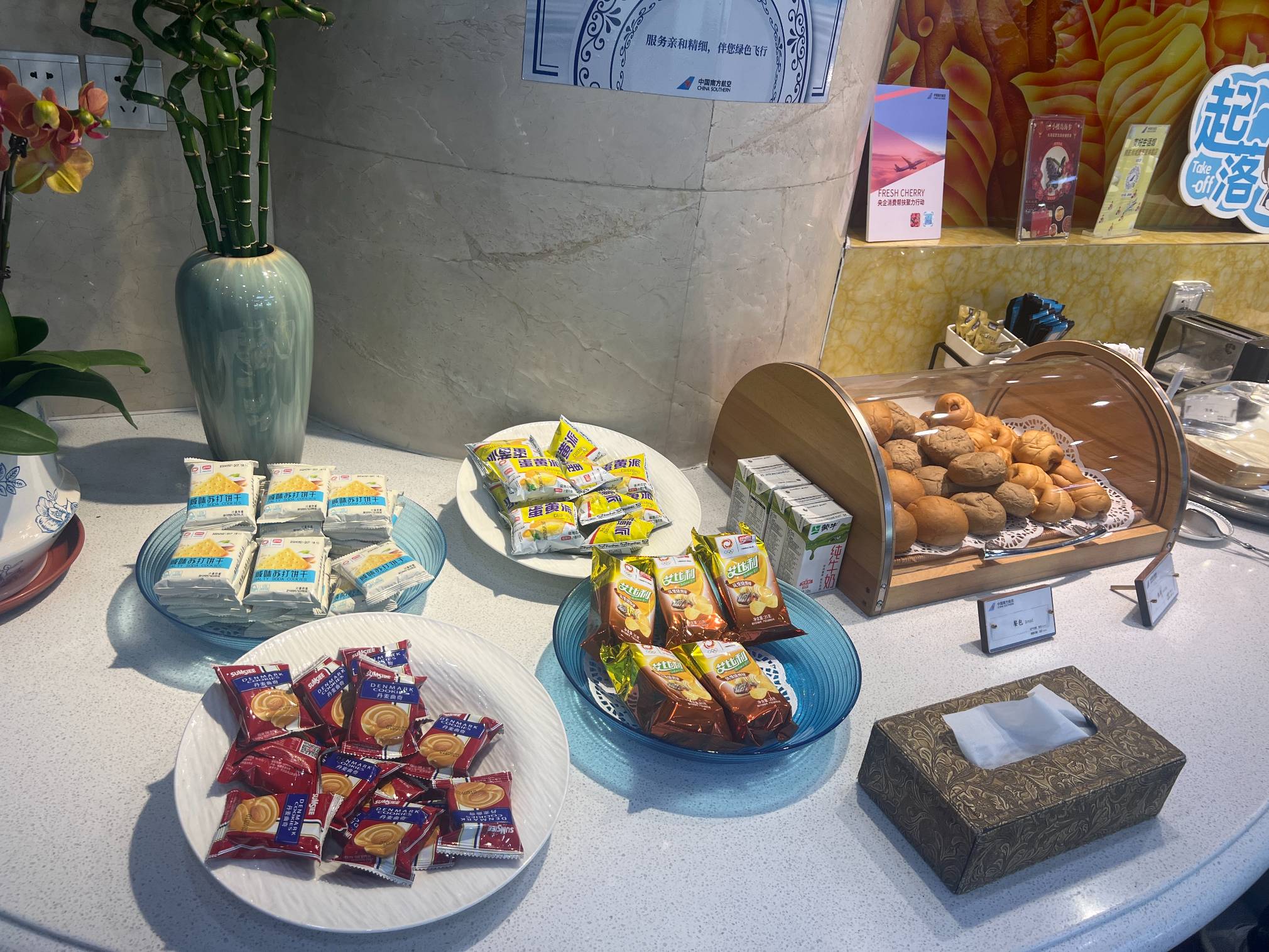 South Airlines First Class and Business Class Pearl Member Lounge (T1 International) business lounge at Dalian Zhoushuizi International Airport (DLC)